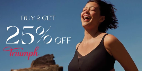 25% Korting op Triumph bij Aankoop van 2 Artikelen!