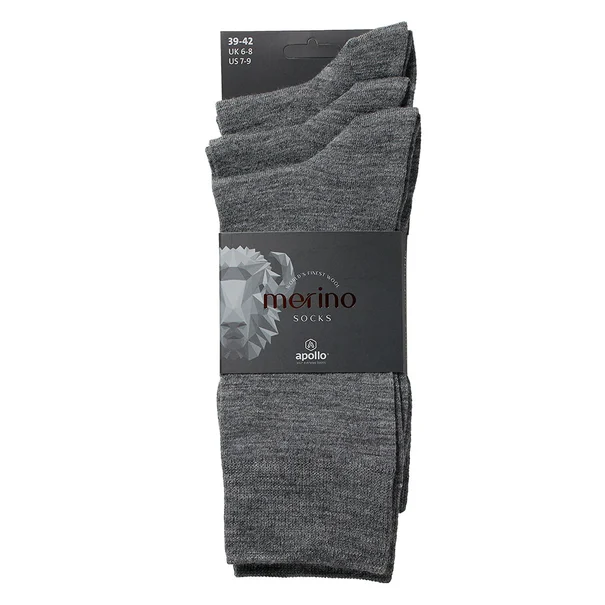 Apollo heren sokken wool 3 pack