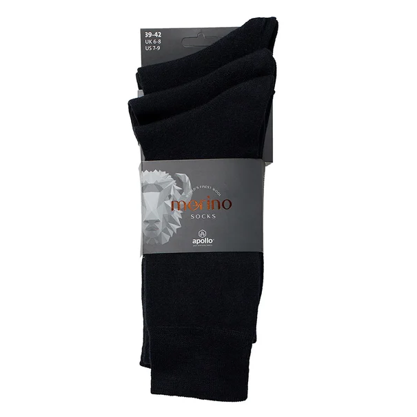 Apollo heren sokken wool 3 pack