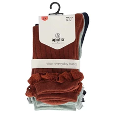 Apollo meisjes sokken 3 pack