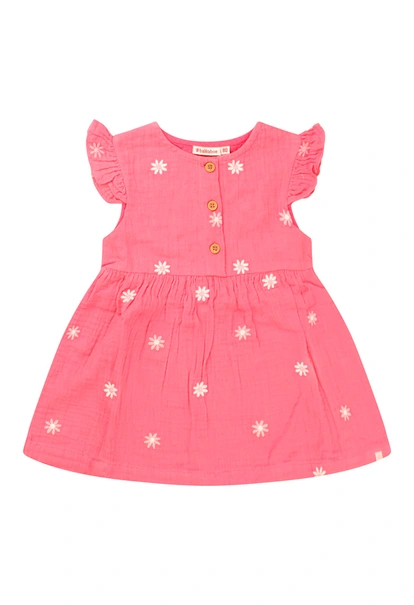Bakkaboe baby meisjes jurk korte mouw