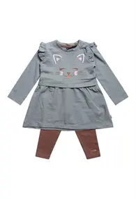 Bakkaboe baby meisjes jurk lange mouw