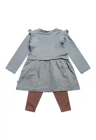 Bakkaboe baby meisjes jurk lange mouw