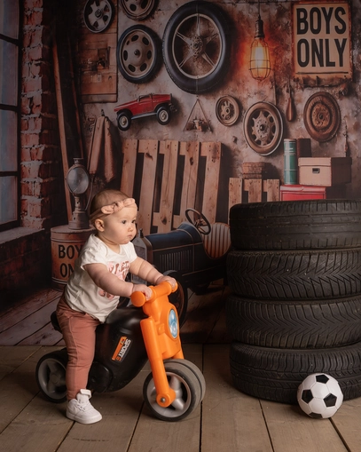 Bakkaboe Set – T-shirt met Glittertekst & Paperbag Sweatbroek