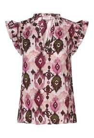 CITY LIFE dames blouse korte mouw