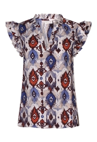 CITY LIFE dames blouse korte mouw