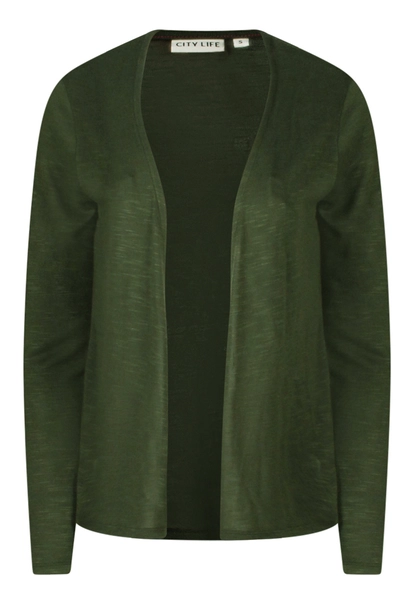 CITY LIFE dames vest lange mouw