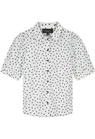 Dames blouse pofmouw