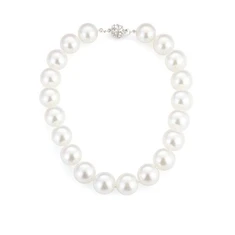 Dames ketting kort parel