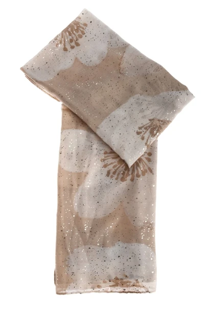 Dames sjaal bloem met glitter