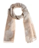 Dames sjaal bloem met glitter