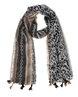 Dames sjaal camel zwarte animal