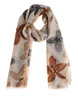 Dames sjaal grote bloem