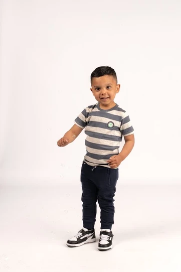Dirkje baby jongens look met streep en jogger