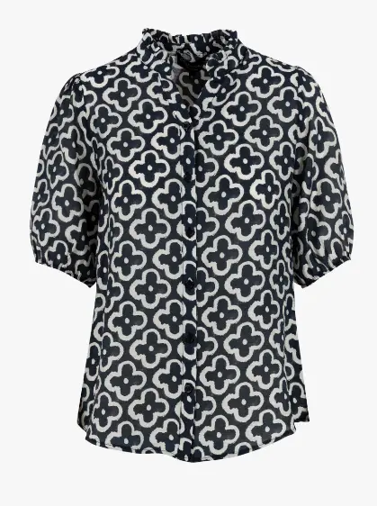 Elvira casuals dames blouse korte mouw