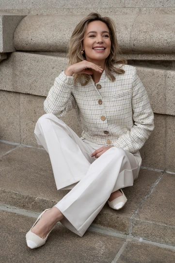 Elvira Romee Blazer & Elegante Pantalon Look