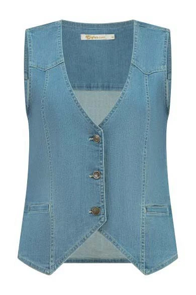 Gafair jeans dames denim gilet