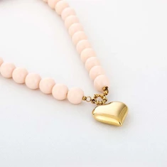 Kralen ketting hartje