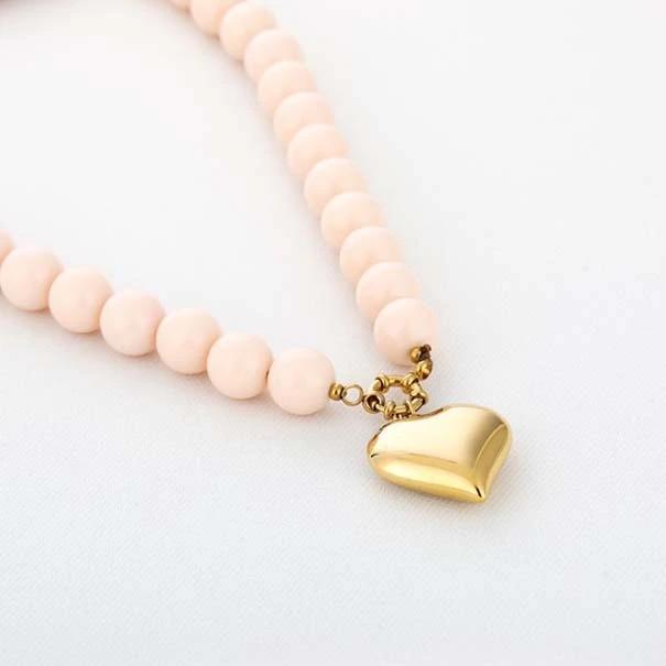 Kralen ketting hartje