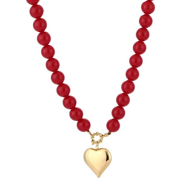 Kralen ketting hartje