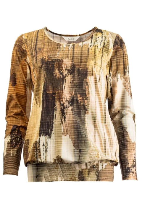 NED dames blouse lange mouw