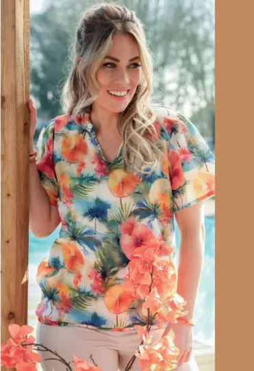 njoy x Gafair Cotton Breeze Look met Fancy Blouse en Capri 