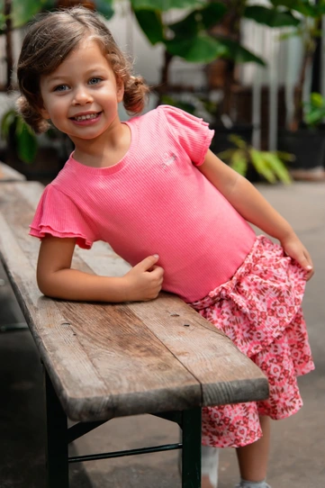 Persival Flower Crinkle Jurk met Bloemenprint en Strikceintuur