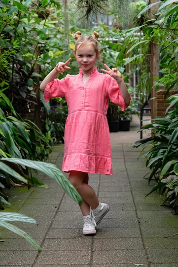 Persival Mousseline Lace Look met Strokenrok en Borduursel