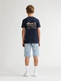 Petrol jongen denim short