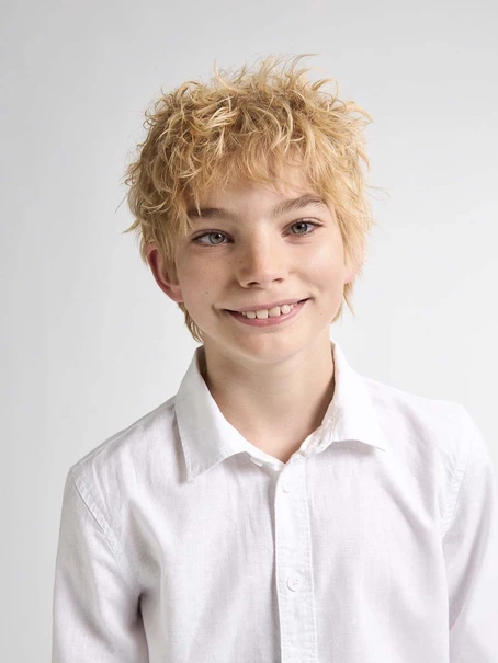 Petrol jongens overhemd