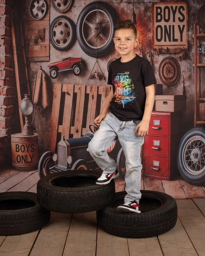 Ravagio Jongenslook – Sportief T-shirt en Denim Broek