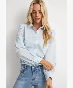 Red Button dames blouse lange mouw