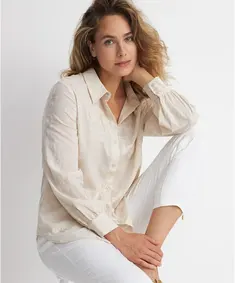 Red Button dames blouse lange mouw