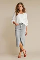 Red Button dames rok midi