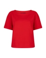 Red button dames scuba shirt