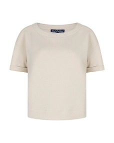 Red button dames scuba shirt