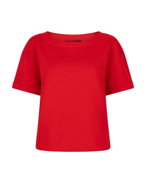 Red button dames scuba shirt