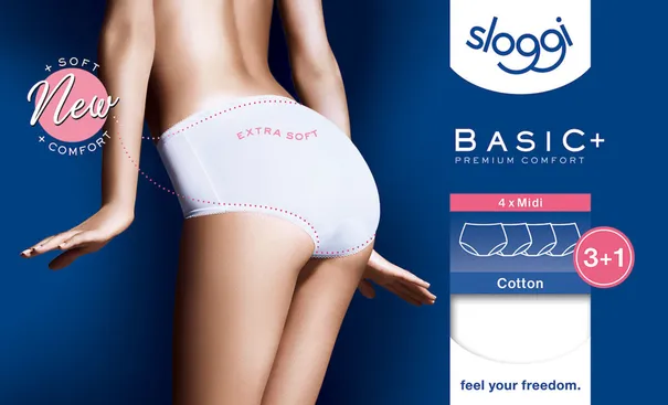 Sloggi Basic+ Midi 4Pack