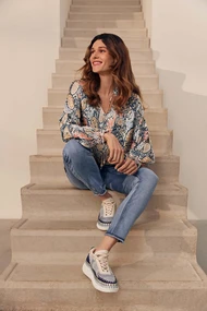 SoSoire dames blouse lange mouw