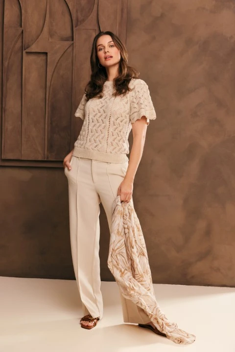 SoSoire dames pantalon Ivory