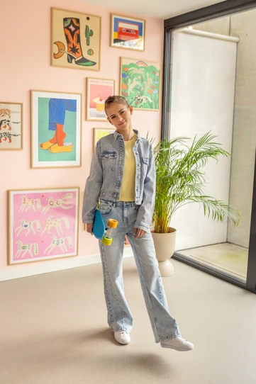 Stoere Denim Studs Look