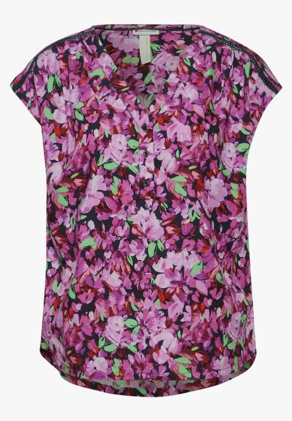 Street One dames blouse korte mouw