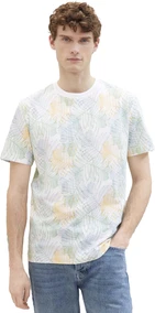 Tom Tailor Heren T-shirt met allover-print
